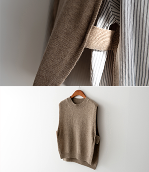 romit layered wool knit vest[베스트BNV10]안나앤모드