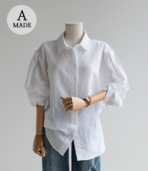 the anna pintuck linen shirt[셔츠BHY25]안나앤모드