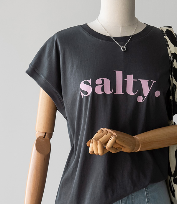 salty 캡소매 실켓 티셔츠[티셔츠CXE55] 4color_free size안나앤모드