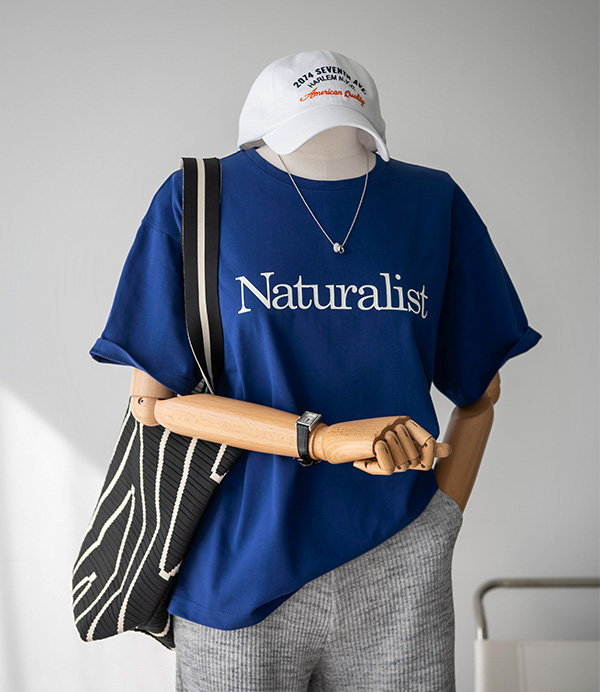 naturalist 레터링 티셔츠[티셔츠DEE11]안나앤모드